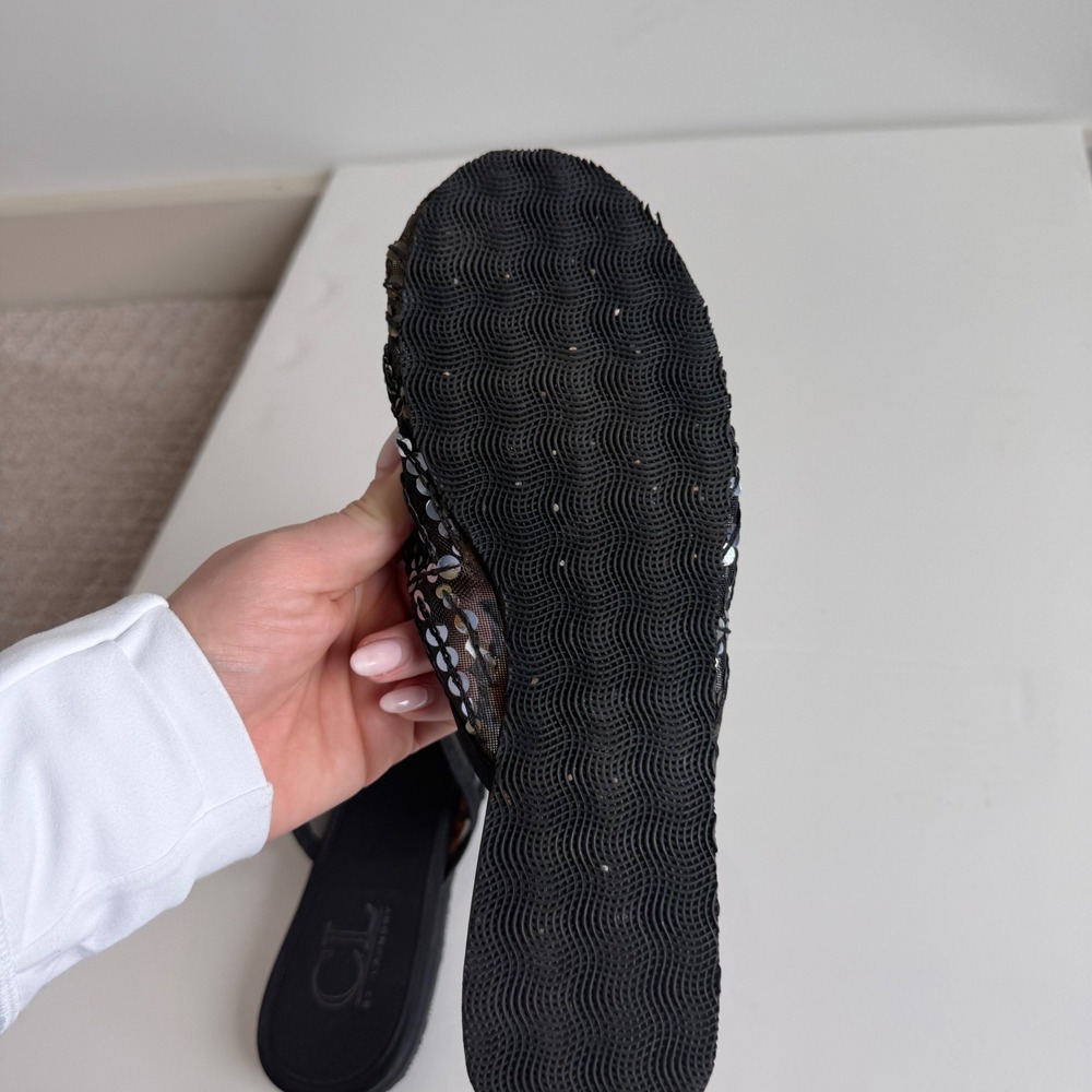 CL by Laundry Sequin Mesh Round Toe Flats - Picture 12 of 14